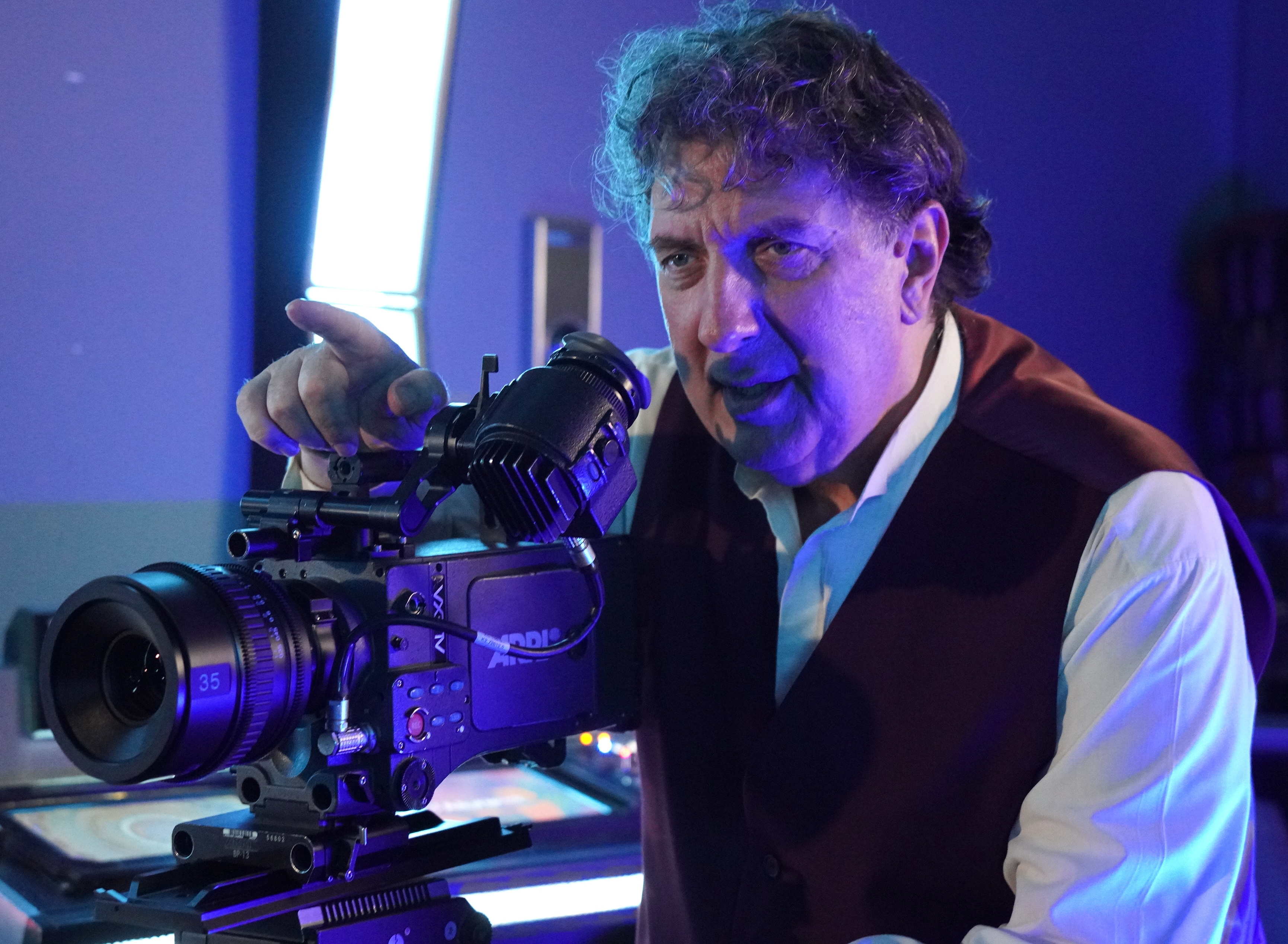 David Bartlett on set